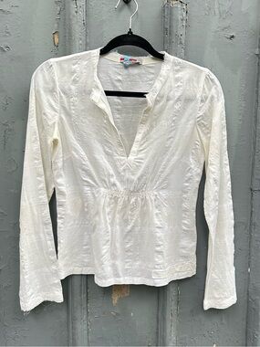 Prada Cotton Linen Blouse, size 40 (size 4/6)